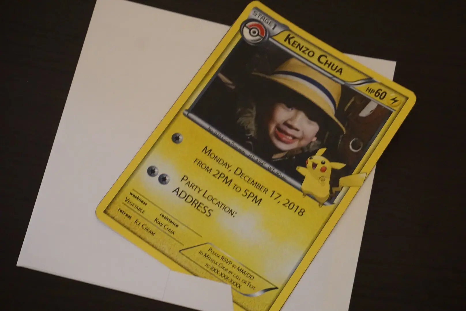 Pokemon Card Inspired Theme Personalize Party Invites - Custom Pokemon Busybee Creates Pokemon Card Inspired Theme Personalize Party Invites - Custom Pokemon Busybee Creates