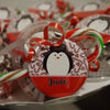Personalized Christmas Inspired Favors - Church Button Pins  2.25" - 10 pieces