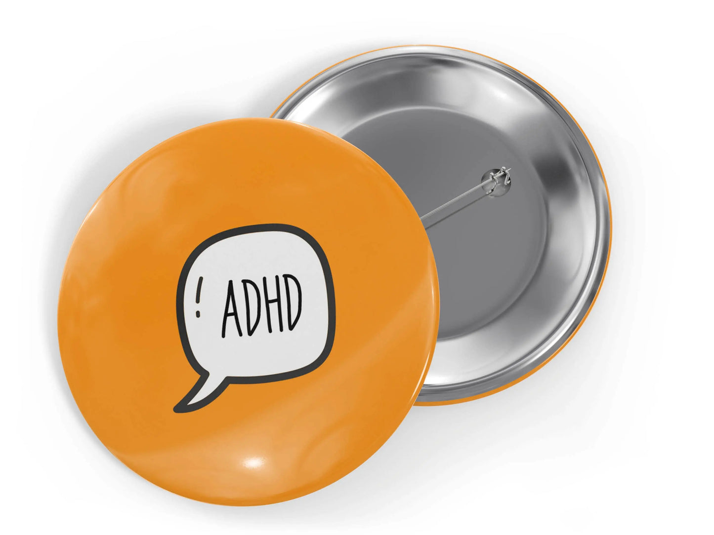 ADHD Badge Visual Cues, ADHD Awareness Button Pin 2.25" - Busybee Creates