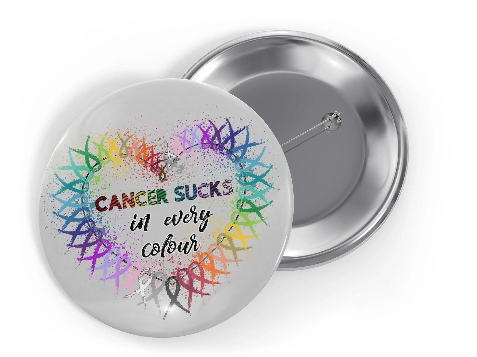 Childhood Cancer Awareness Pins for Survivor, Cancer Ribbon Support Button Gift Ideas - 10 pieces - Busybee Creates