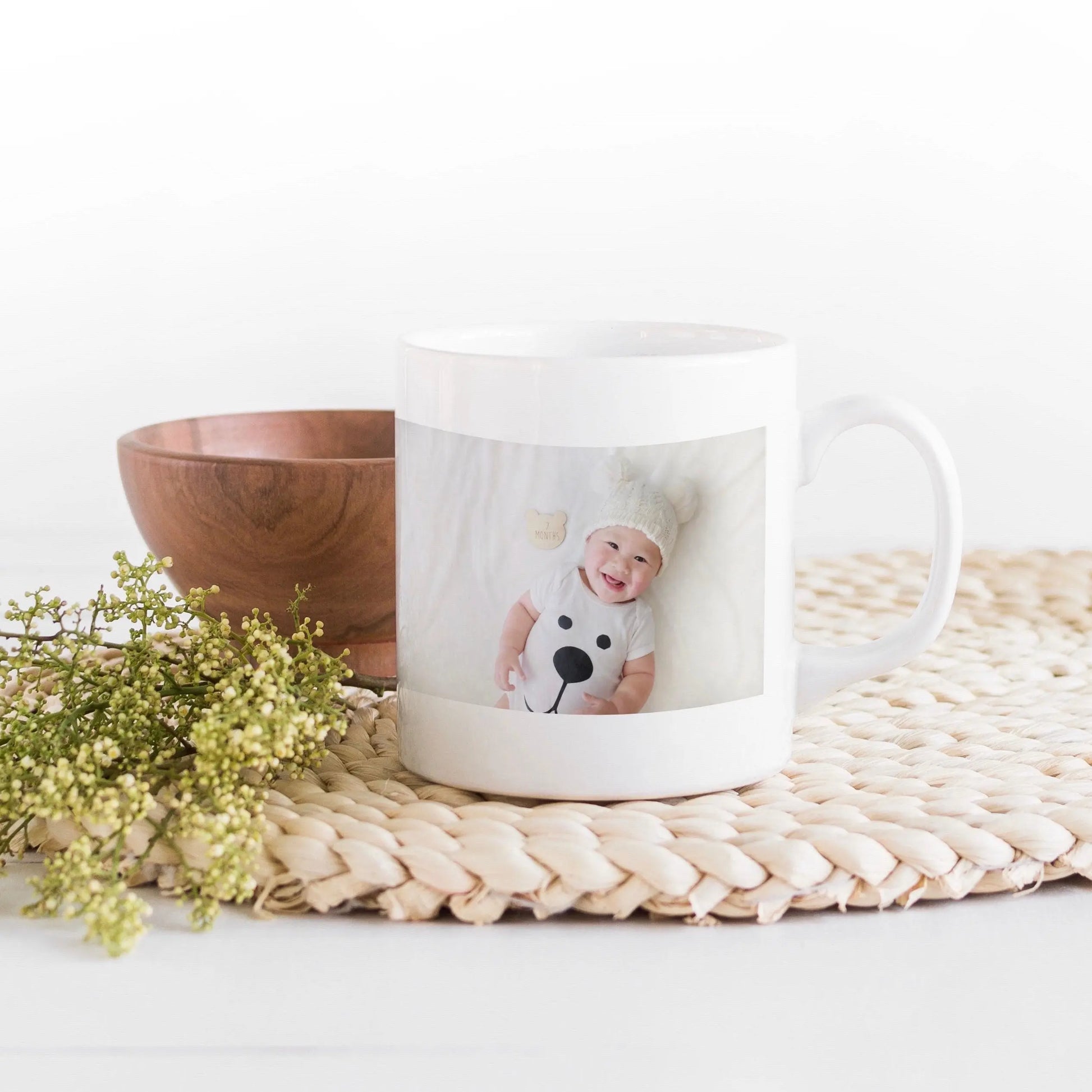 Christmas Santa Coffee Mug, Personalized Gift ideas for Stocking Stuffer - 11 oz. - Busybee Creates