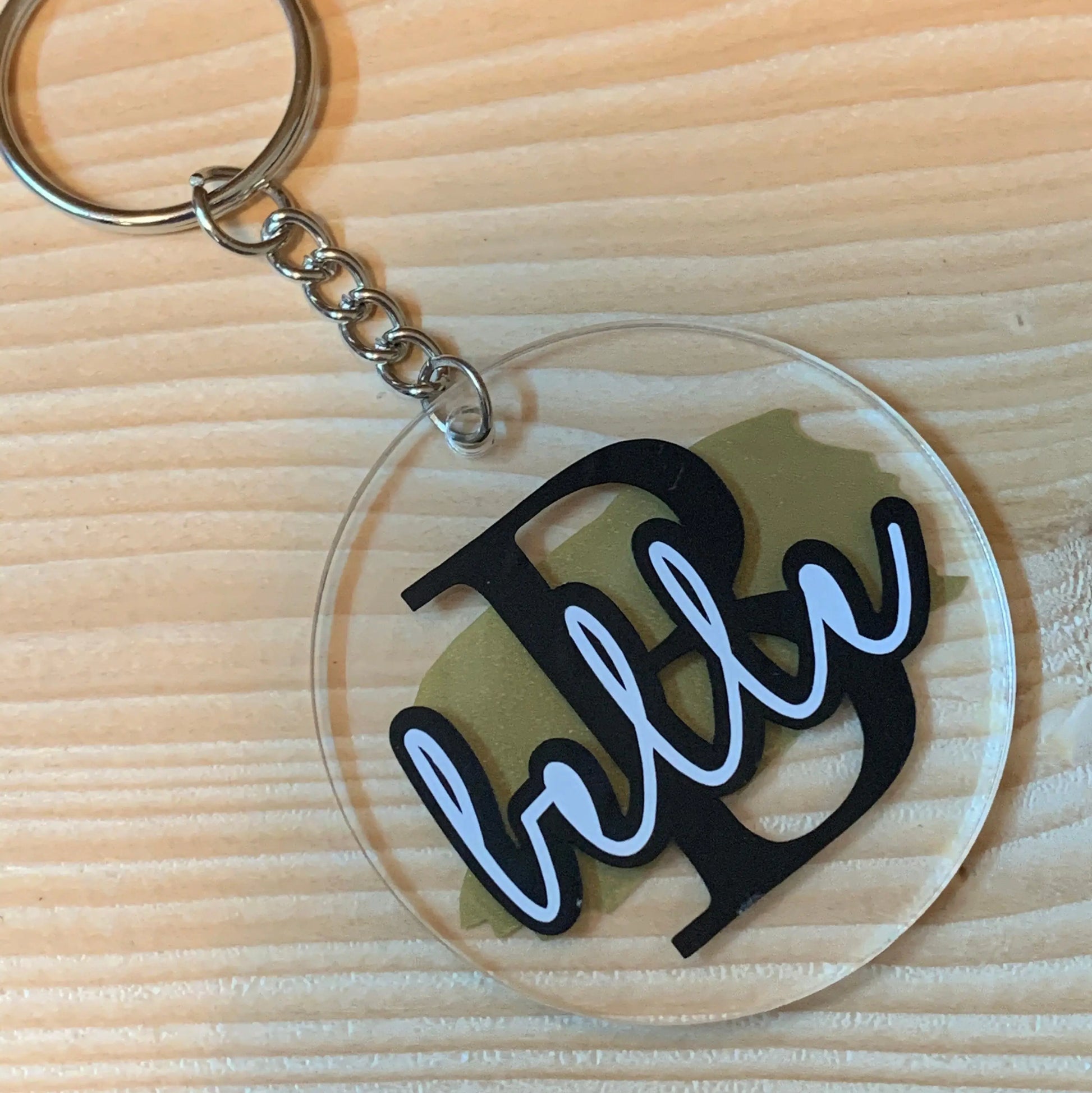 Custom Acrylic Keychain with Name, Gifts Ideas for Friends - Busybee Creates