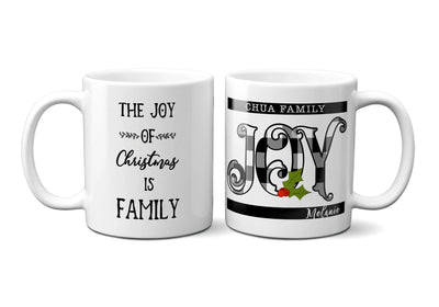 Custom Christmas Gifts Coffee Mug for Family, Holiday Mug Gift Idea, Christmas Plaid Mug - Busybee Creates