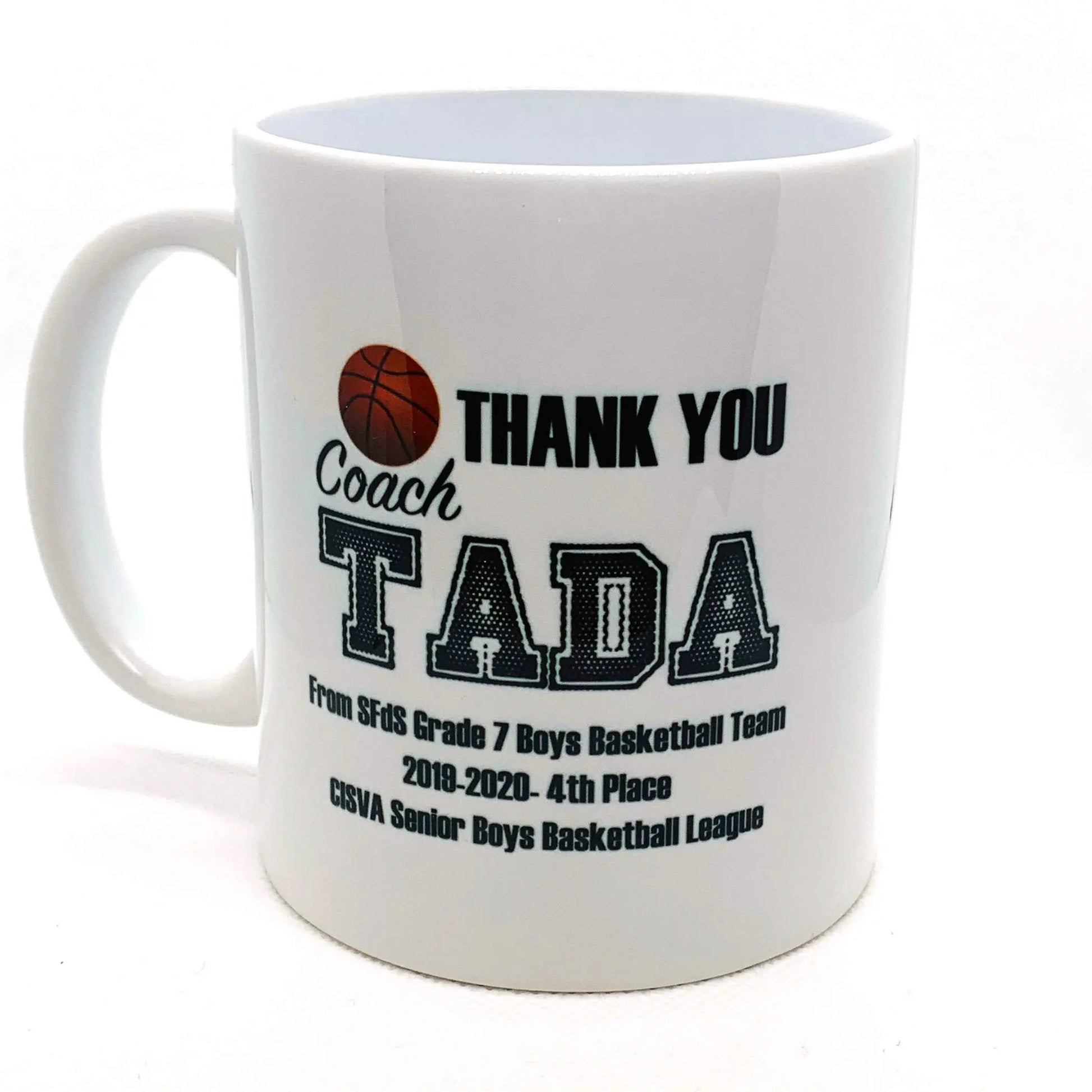 Custom  Coach Appreciation Coffee Mug - Unique Photo Gifts for Sports Dad  - 11 oz. - Busybee Creates