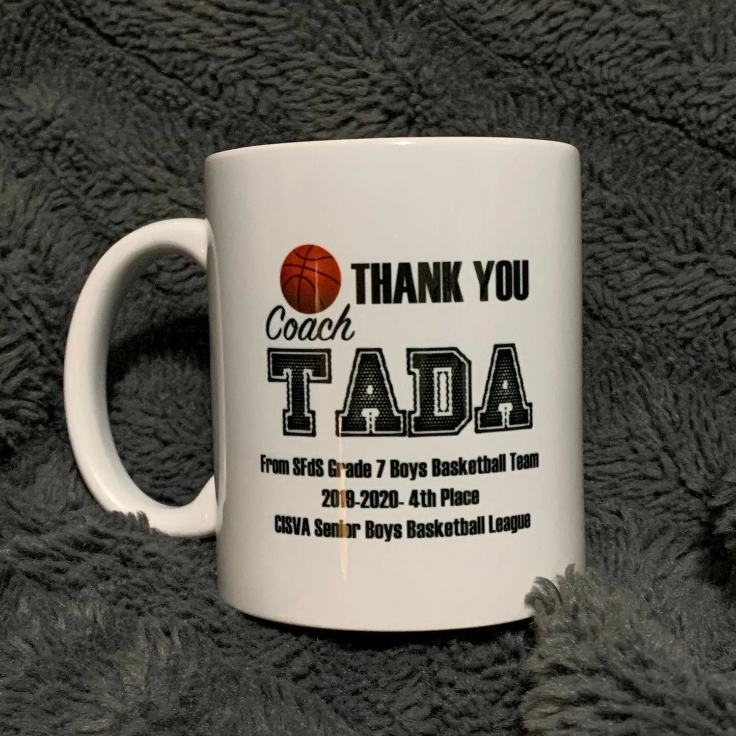 Custom  Coach Appreciation Coffee Mug - Unique Photo Gifts for Sports Dad  - 11 oz. - Busybee Creates