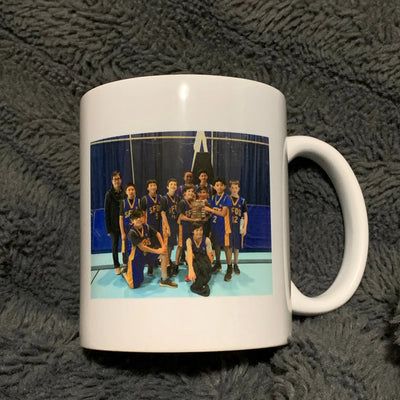 Custom  Coach Appreciation Coffee Mug - Unique Photo Gifts for Sports Dad  - 11 oz. - Busybee Creates