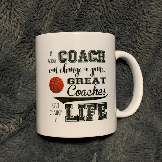 Custom Coffee Mug for Basketball Coach End of Season Gift - 11 oz. - Busybee Creates