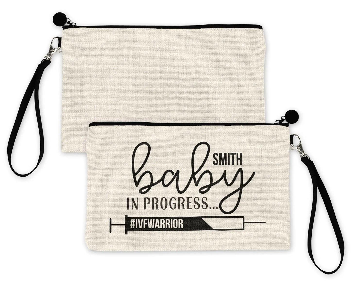 Custom IVF Strong Baby in Progress, IVF Med Bag,  IVF  Infertility Gift Medicine Bag - Busybee Creates