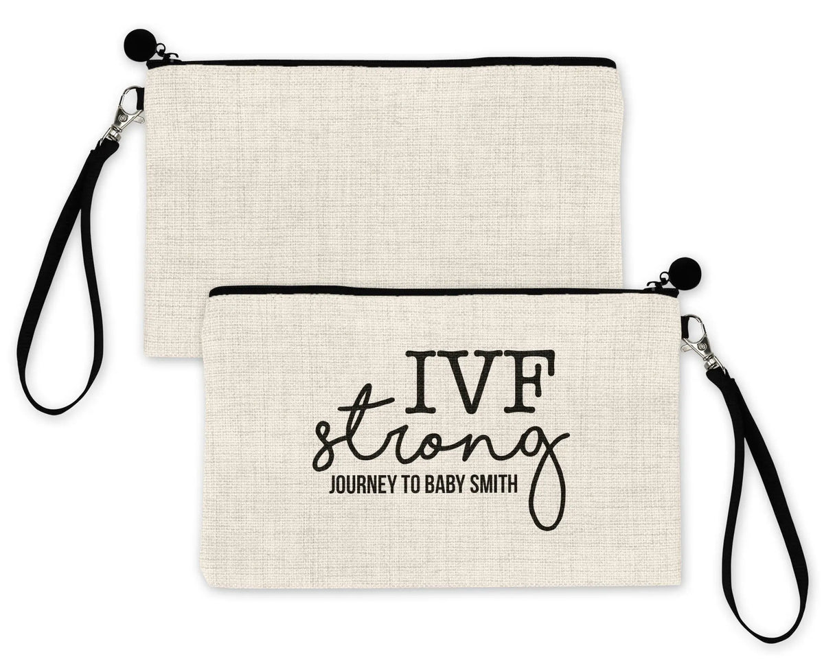 Custom IVF Strong Baby in Progress, IVF Med Bag,  IVF  Infertility Gift Medicine Bag