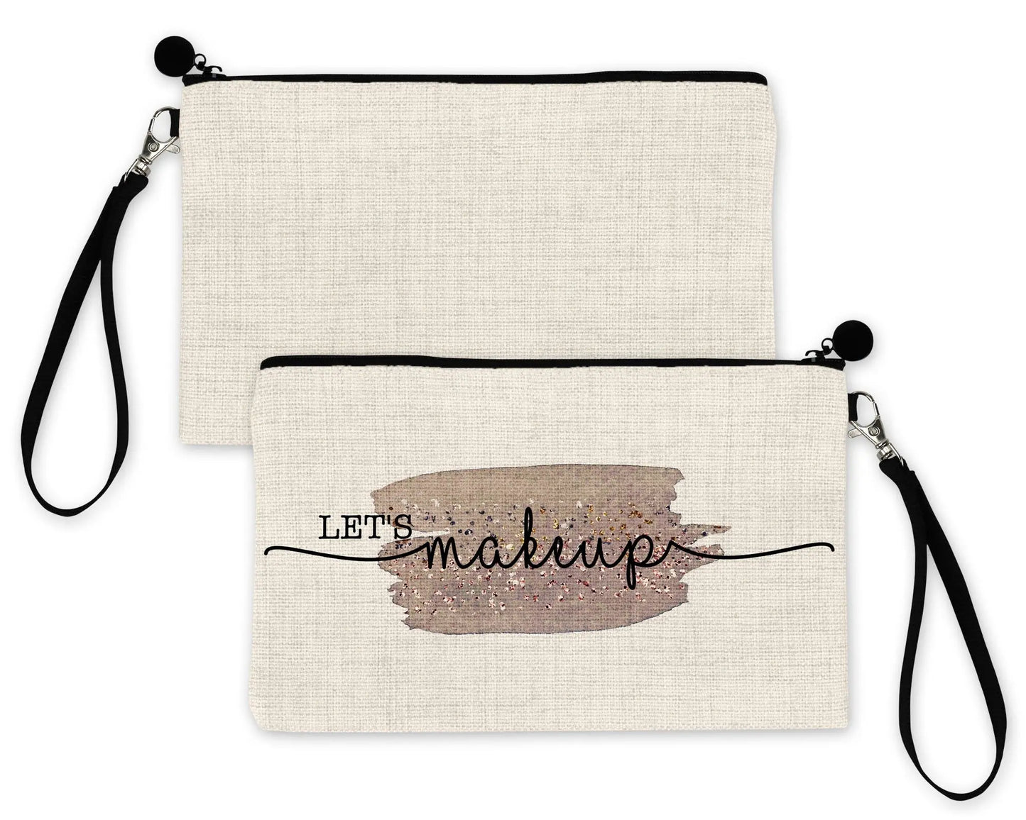 Custom Makeup Bag Pouch, Personalized Travel Bag, Cosmetic Bag Organizer - Busybee Creates