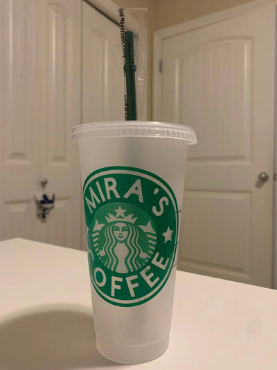 Custom Mom Starbucks Cold Tumbler, Venti Size Reusable Cup 24 oz - Busybee Creates