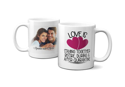 Custom Mug Quarantine Gift Ideas  Personalized Pandemic Gifts for Couples Gift Idea - 11 oz. - Busybee Creates