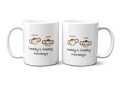 Custom Mug for Dad - Daddy's Cheeky Monkey Mug for Birthday Gift Ideas - Busybee Creates