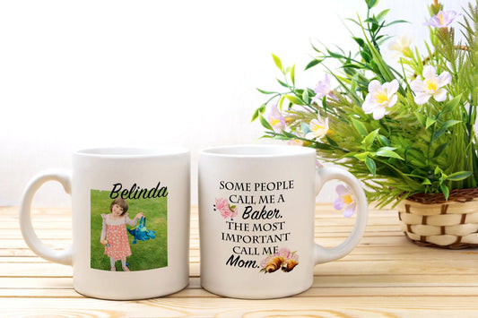 Custom Mugs for Baker Moms Home Decor - Personalized Gift for Women - Mothers Day Gift - Busybee Creates