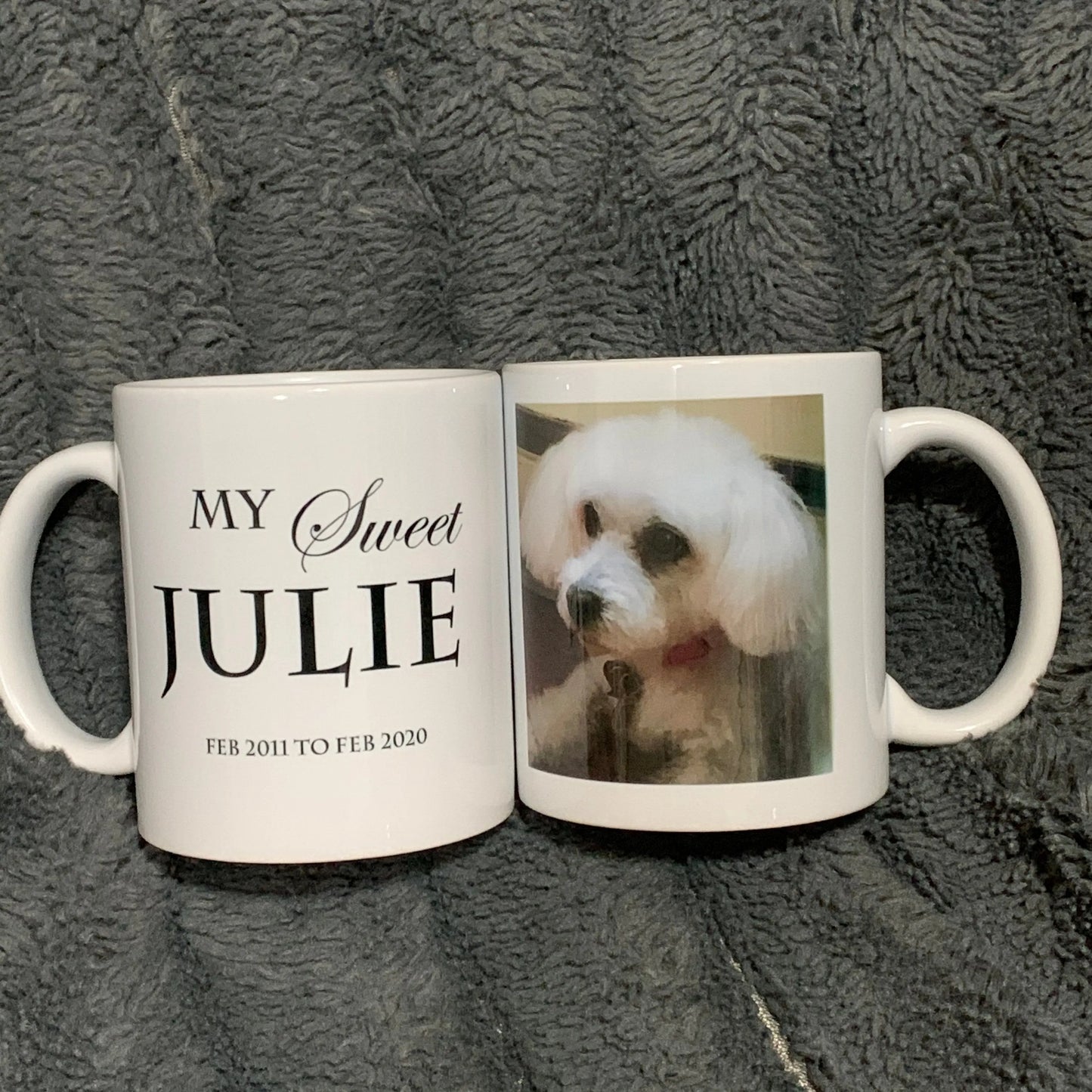 Custom Pet Photos Memorial Gift for Dog Mom, Dog Lover Gift Coffee Mug - 11 oz. - Busybee Creates