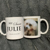 Custom Pet Photos Memorial Gift for Dog Mom, Dog Lover Gift Coffee Mug - 11 oz. - Busybee Creates