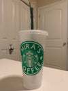 Custom Starbucks Reusable Cup, Cold Tumbler, Venti 24 oz - Busybee Creates