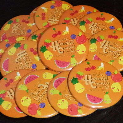 Custom Summer Camp Favors Button Pin for Fall - 10 pieces - Busybee Creates