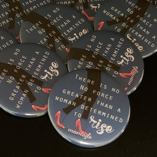 Determined to Rise Button Pin Favors - 10 pieces - Busybee Creates