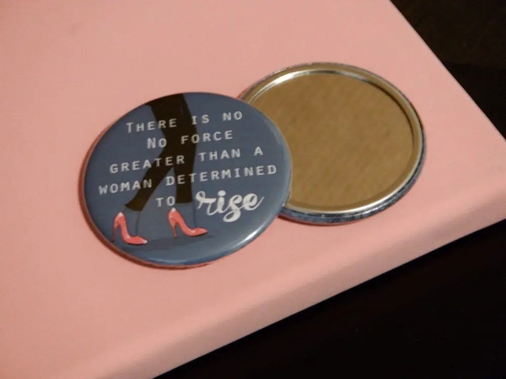 Determined to rise Button Pocket Mirror Favors - 10 pieces - Busybee Creates