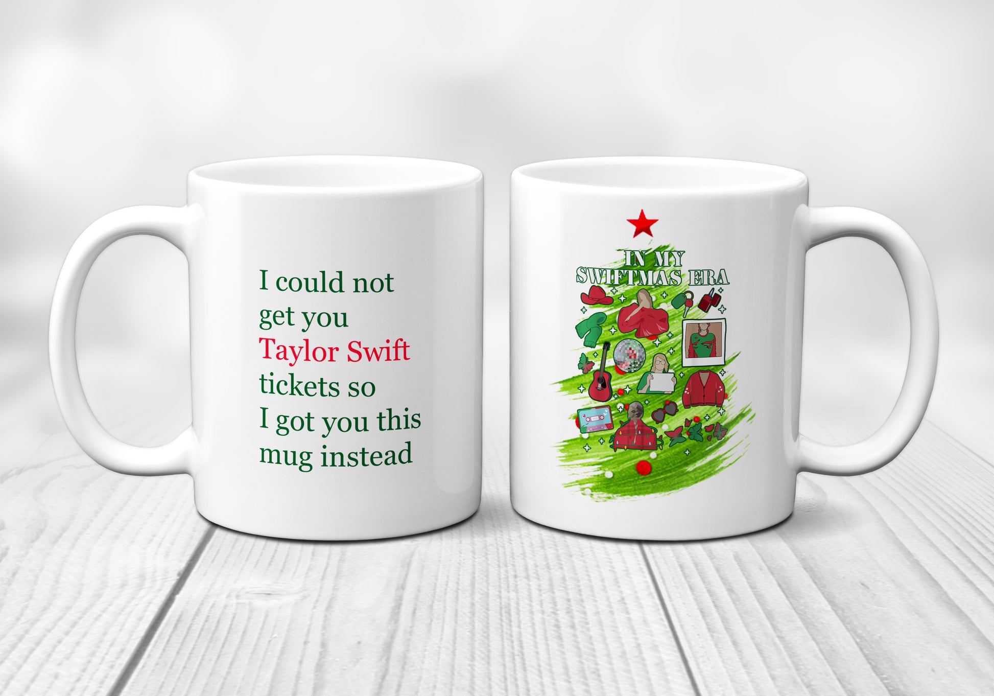 Taylor Swift Inspired Christmas Mug - Busybee Creates