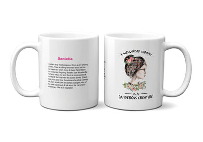 Girl Book Lover Gifts for Librarian, I Love Reading Book Coffee Mug, Book Club Gift 11 oz. - Busybee Creates