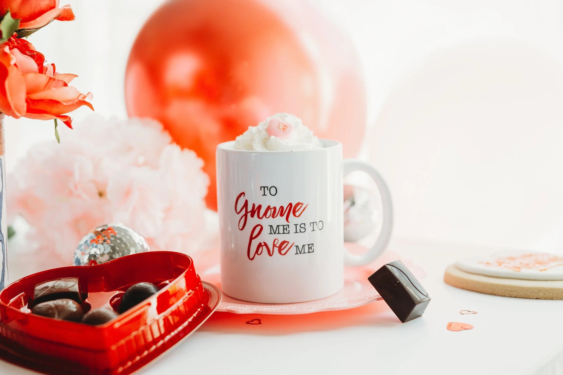 Gnome Gift Ideas Coffee Mug for Couple, Valentine Gnome Gift Ideas To Gnome me is to Love me  - 11 oz. - Busybee Creates