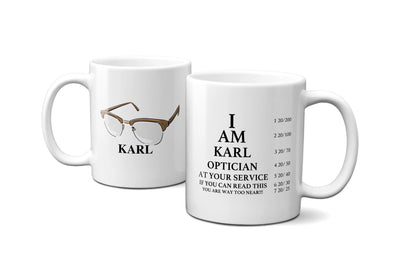 Optometrist Gift Custom Mug, Personalized Gifts for Optician - Future Doctor Gift Idea - 11 oz. - Busybee Creates