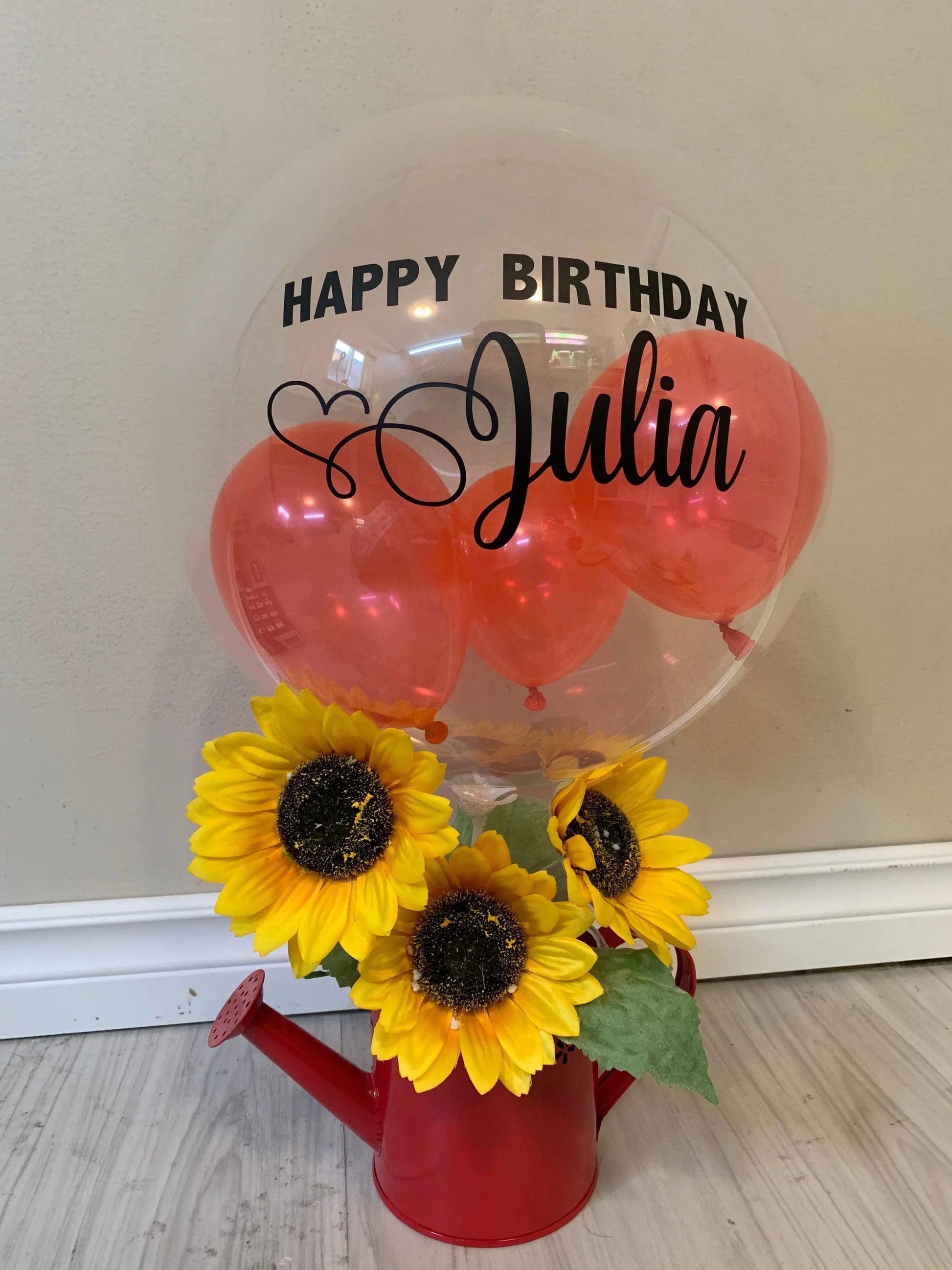 Personalized Balloon Gift Basket, Custom Inspired Gift Ideas- PICKUP ONLY - Busybee Creates