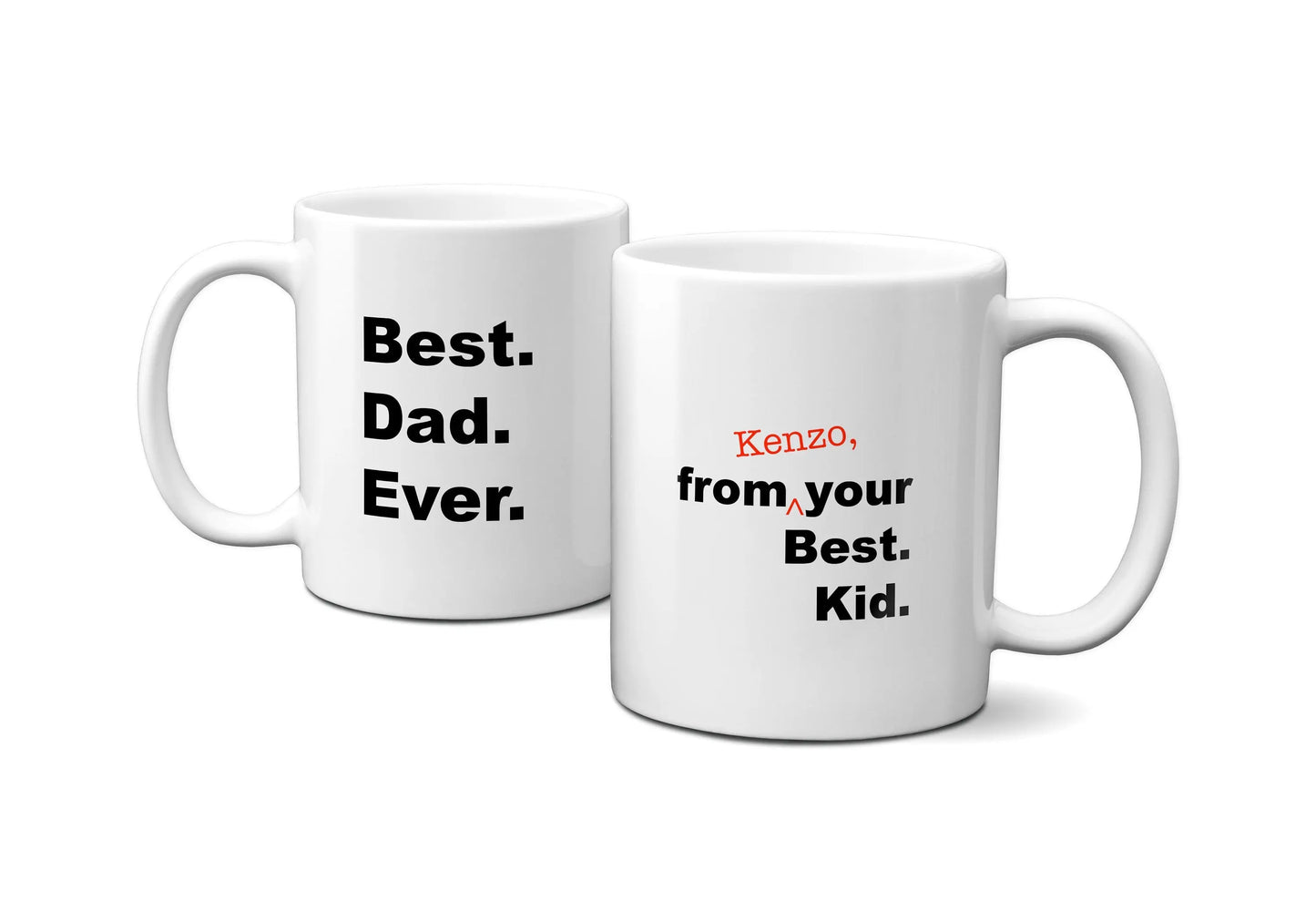 Personalized Eye Chart Gift for Dad Coffee Mug - Optician Father's Dad Gift Mug - Busybee Creates