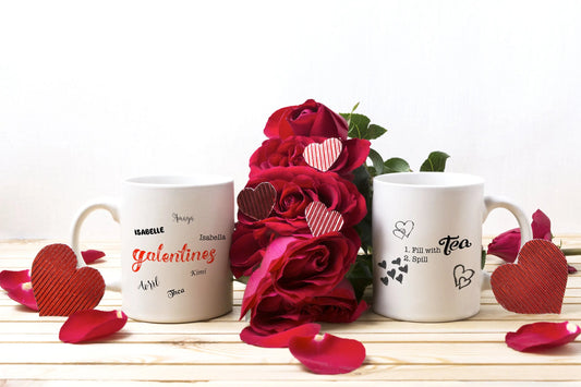 Personalized Galentines Coffee Mug - Coffee Lovers Gift Home Decor - Ceramic Mug - 11 oz. - Busybee Creates