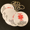 Personalized Medical Alert - Health Peanut Allergy Warning - Nurse Gift - 5 pieces - Busybee Creates