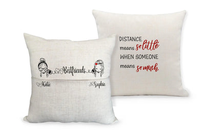 Personalized Pillowcase Gift Ideas for Long Distance Friends, Custom Book Pillowcase Home Decor - Busybee Creates