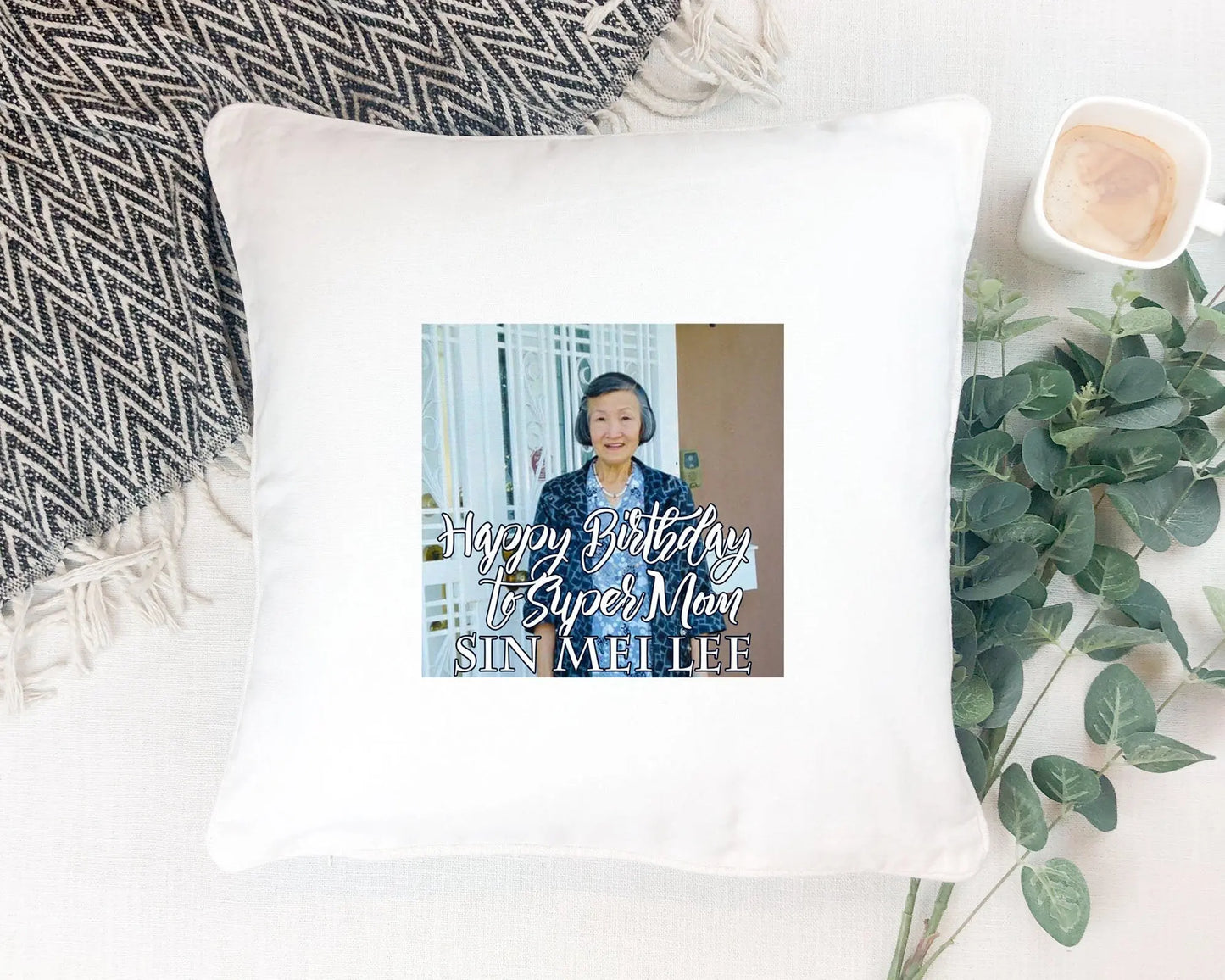 Personalized Pillowcase for Home, Custom Throw Pillow case with Pouch, Gift Ideas for New Home Owner - Busybee Creates