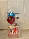 Personalized Vinyl Decal for Balloon Gift Basket, Custom Inspired Gift Ideas DIY - Busybee Creates