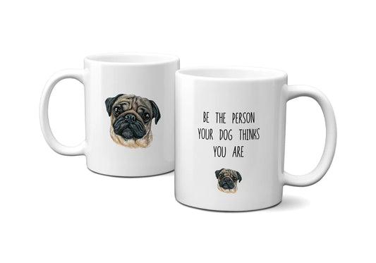 Pug Dog Mom Gifts, Dog Lover Gift Coffee Mug - 11 oz. - Busybee Creates