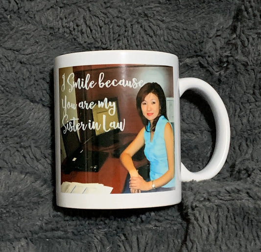 Sister in Law Custom Photo Mug - Unique Gifts for Sister - 11 oz. - Busybee Creates