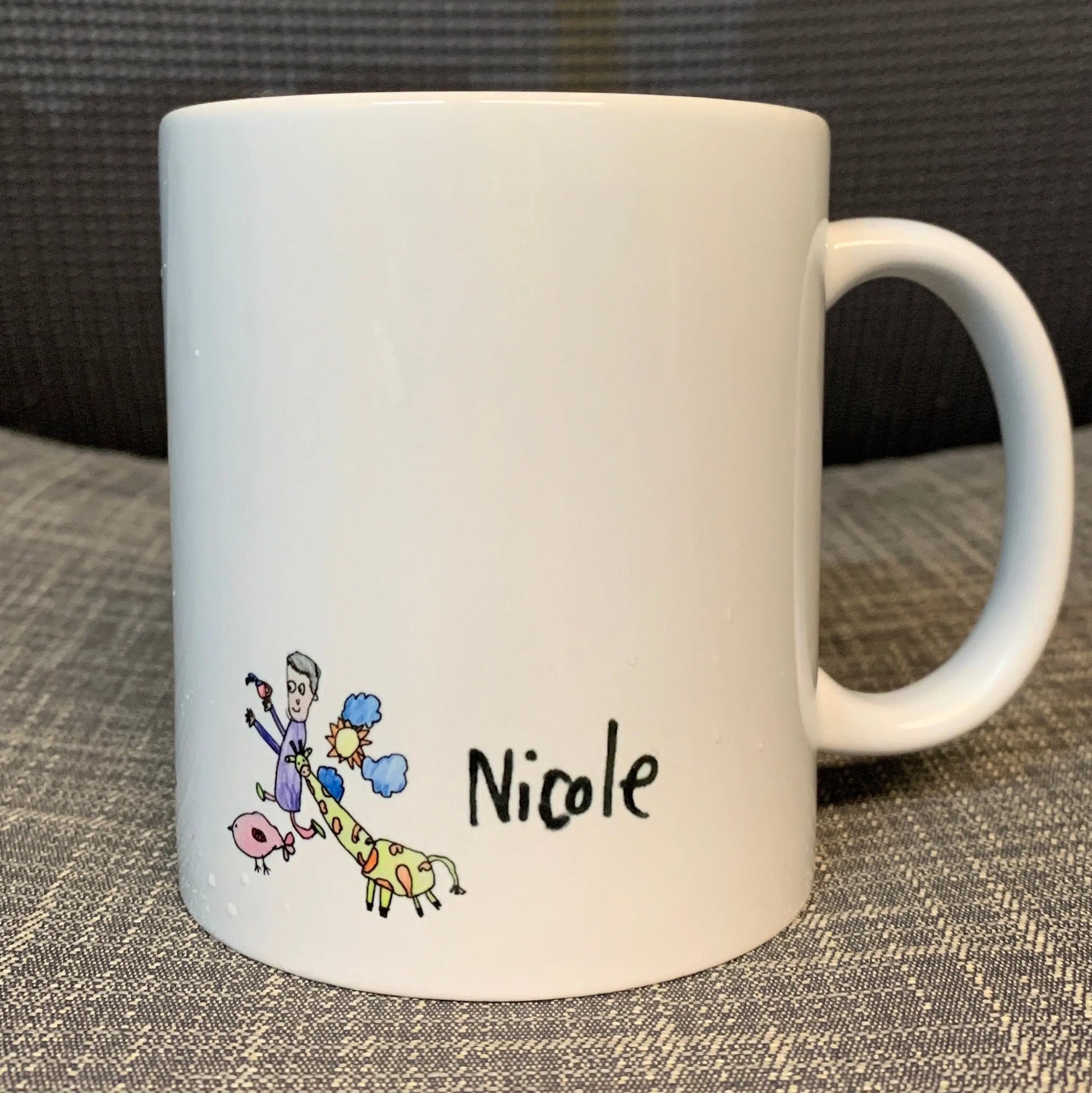 Custom Artwork on a Mug, Coffee Mug Gift Ideas by Kid,  Personalized Gift for Parents - 11 oz.