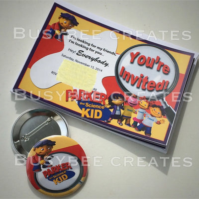 Sid the Science Kid Theme - Personalized Logo for Science Party - Little Scientist Party - Digital