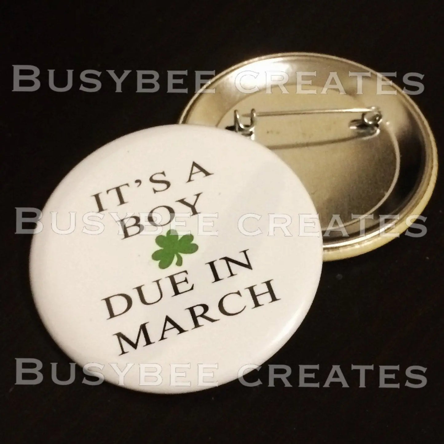 Born to Shine Button Pin  Black Gold for Graduation - New Year Gift Favors - 10 pieces