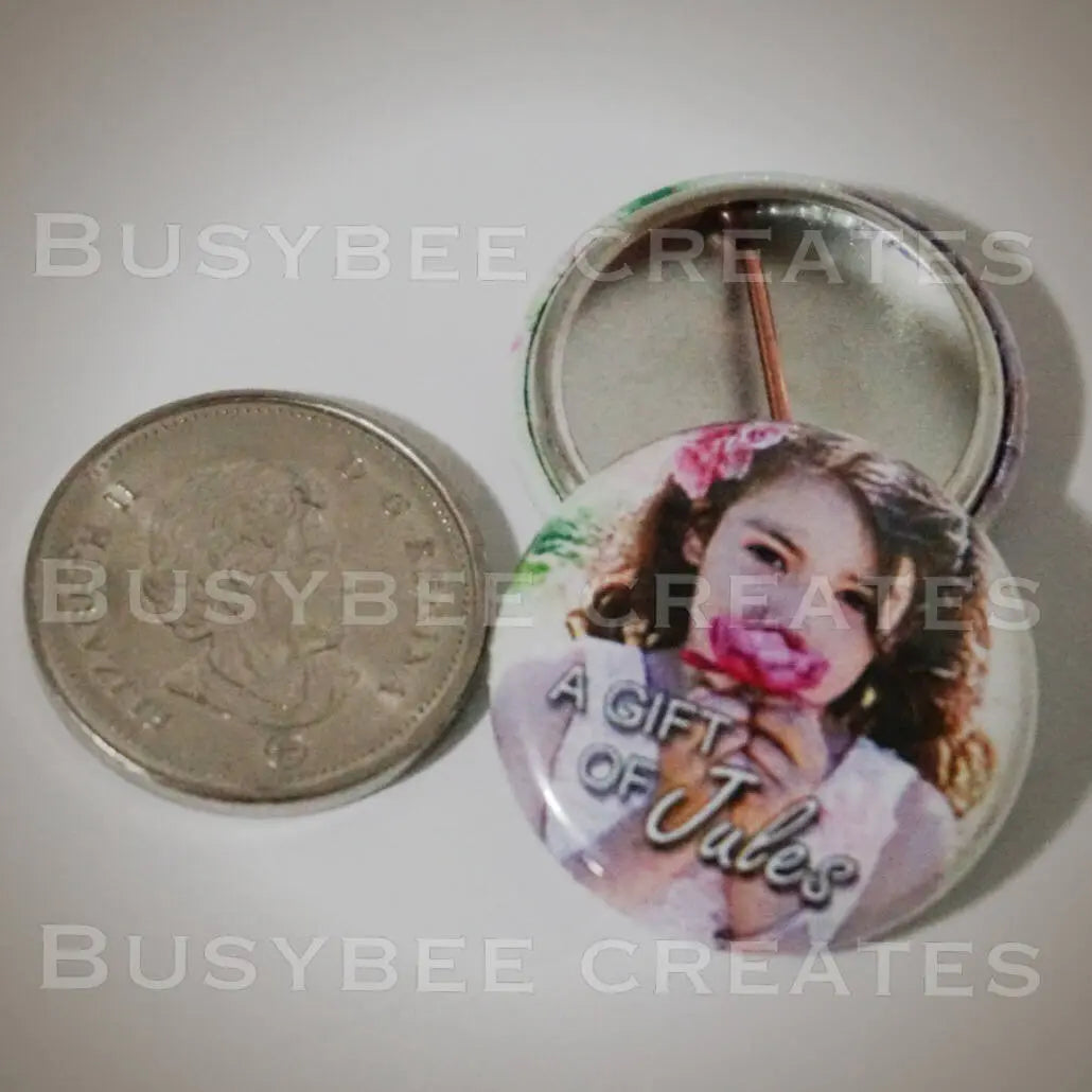 Custom Button Photo Magnets - 20 pieces