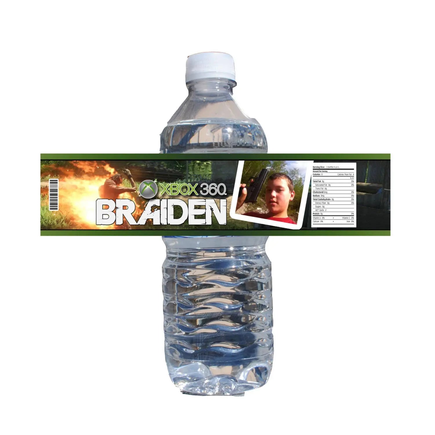 Personalized Fear Factor Theme Water Bottle Labels - DIGITAL or PRINTED