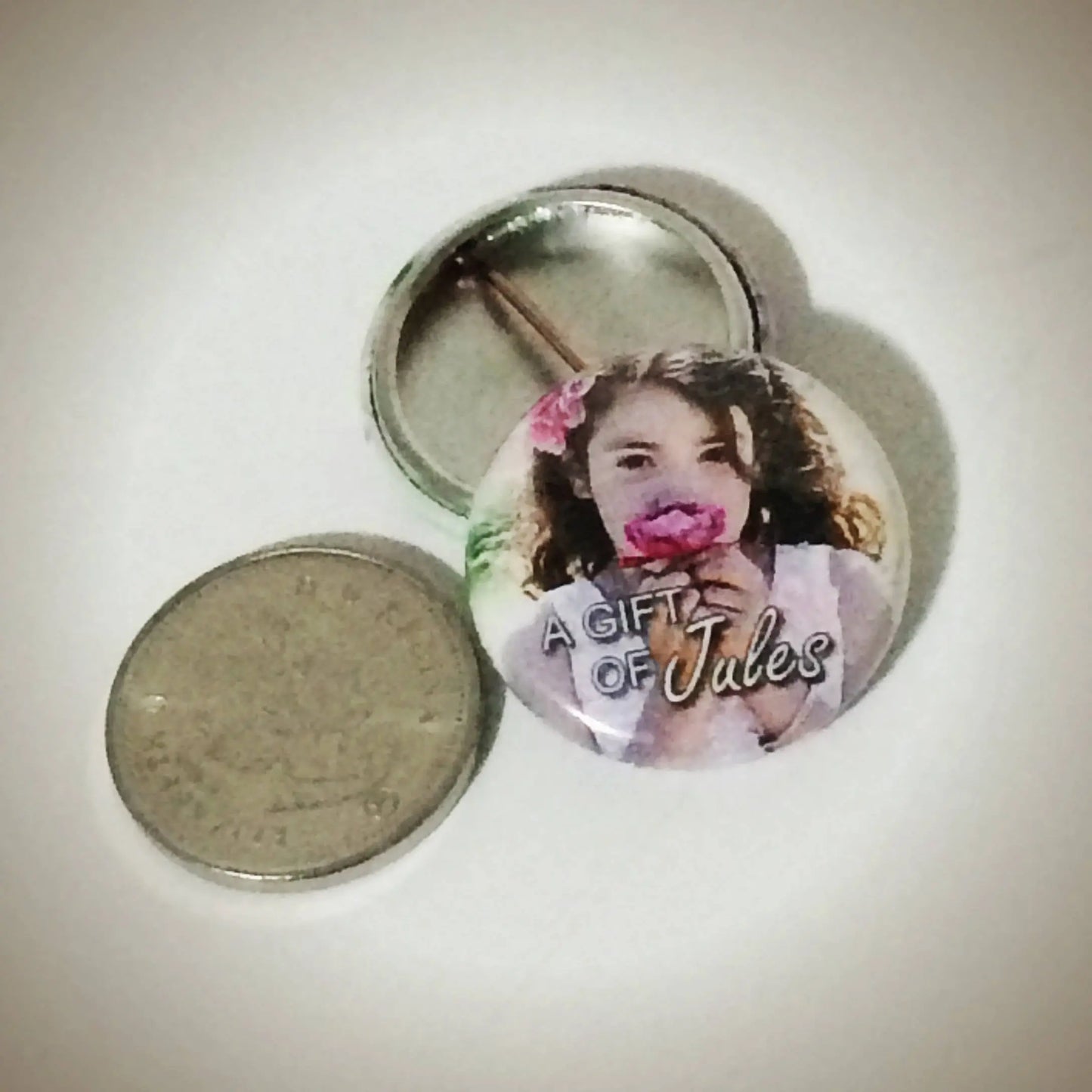 Custom Sympathy Gift - Bereavement Gift In Memory of Miscarriage Gift - Memorial Gift Photo Button Pins 20 pieces