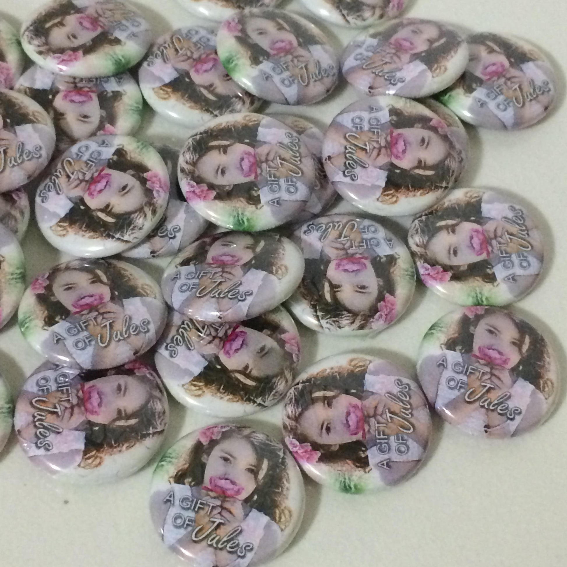 Custom Mini Adult Party Favors for Milestone Party - Cancer Awareness Button  Pins 50 pieces
