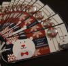 Custom Winter Inspired Polar Bear Theme  Cards and Custom Button Paper Clip - 10/ set