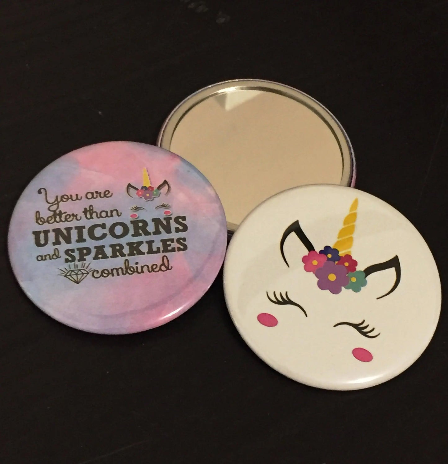 Dream like a Unicorn Button Pins Gift for Girls - Unicorns Party Favors - 10 pieces