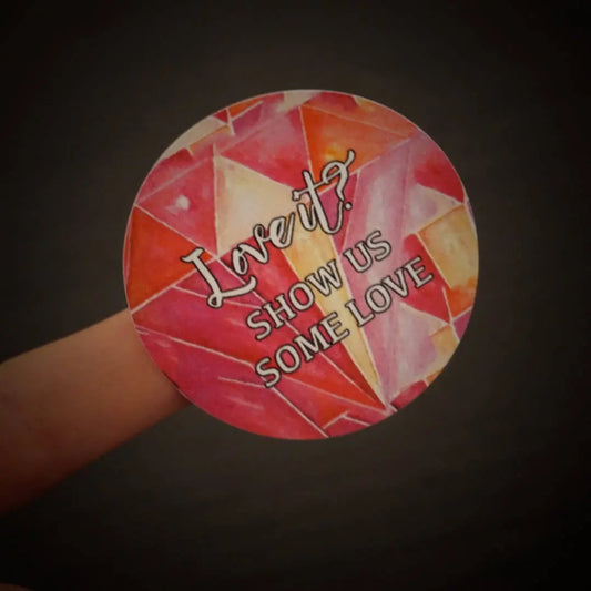 Love it Stickers - Handmade Seller Review Stickers 1.5 x 1.5" 24 / sheet