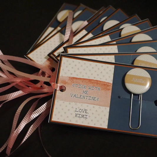 Custom Valentines Day Gifts - Hearts Theme Gift for Her Ideas - Kid Gifts Custom Bookmarks - 10/ set - Busybee Creates