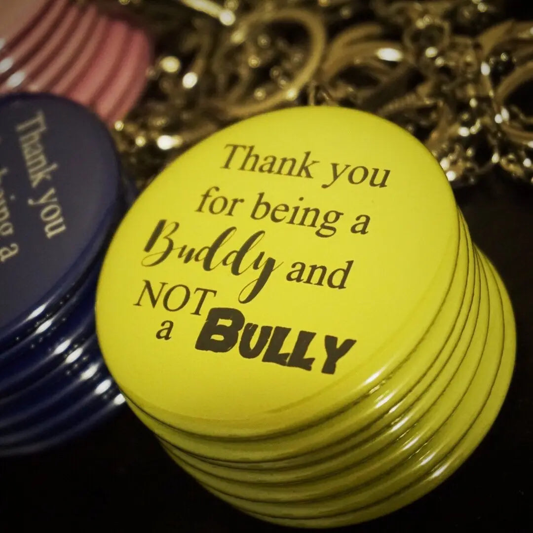 Custom Button Anti Bully Pin, Be a friend, not a Bully, No Bullying Pocket  Mirror Favors - 10 pieces - Busybee Creates