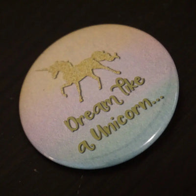 Custom Unicorn Birthday Party Button Pin Favors  for Girls - 10 pieces